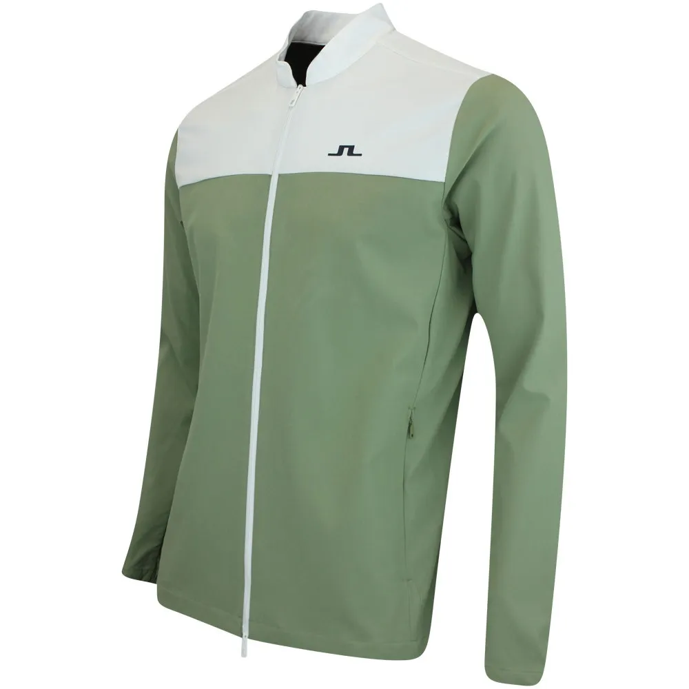 J.Lindeberg Golf Jacket - Jeff Hybrid FZ - Oil Green SS24