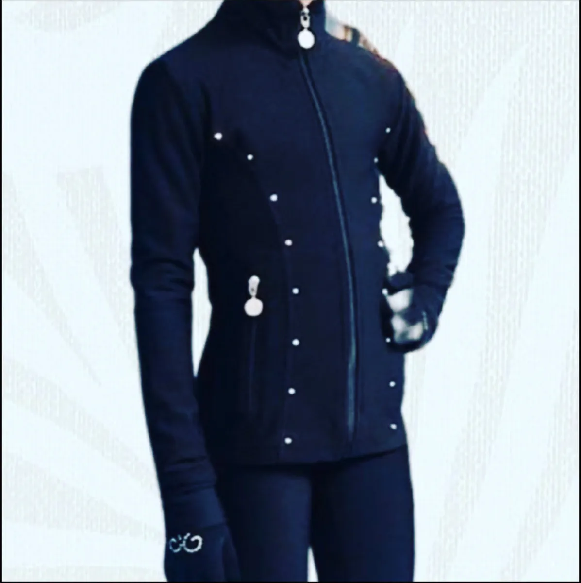 Karisma Jacket, Navy with Rhinestones