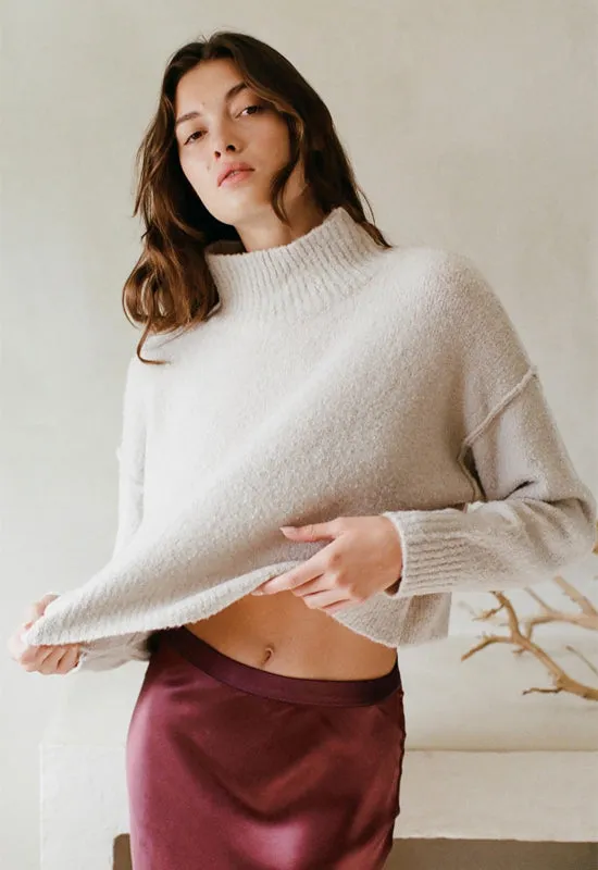 Kylie Pullover Sweater - Light Taupe