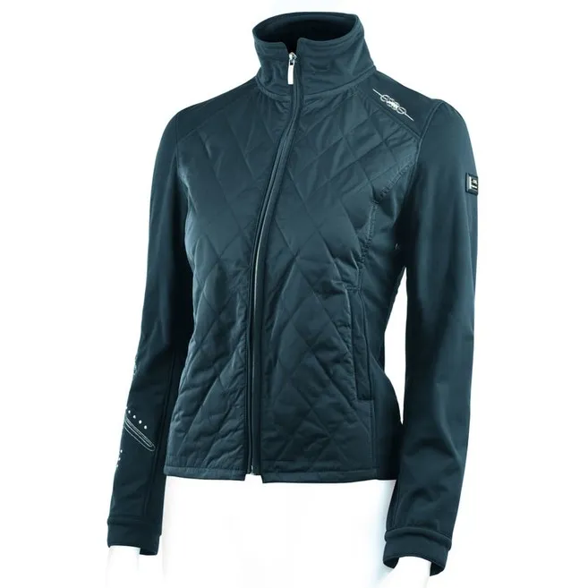 LADIES SOFTSHELL RIDING JACKET BY EQUILINE. MOD. CAROLA EQUILINE Blue