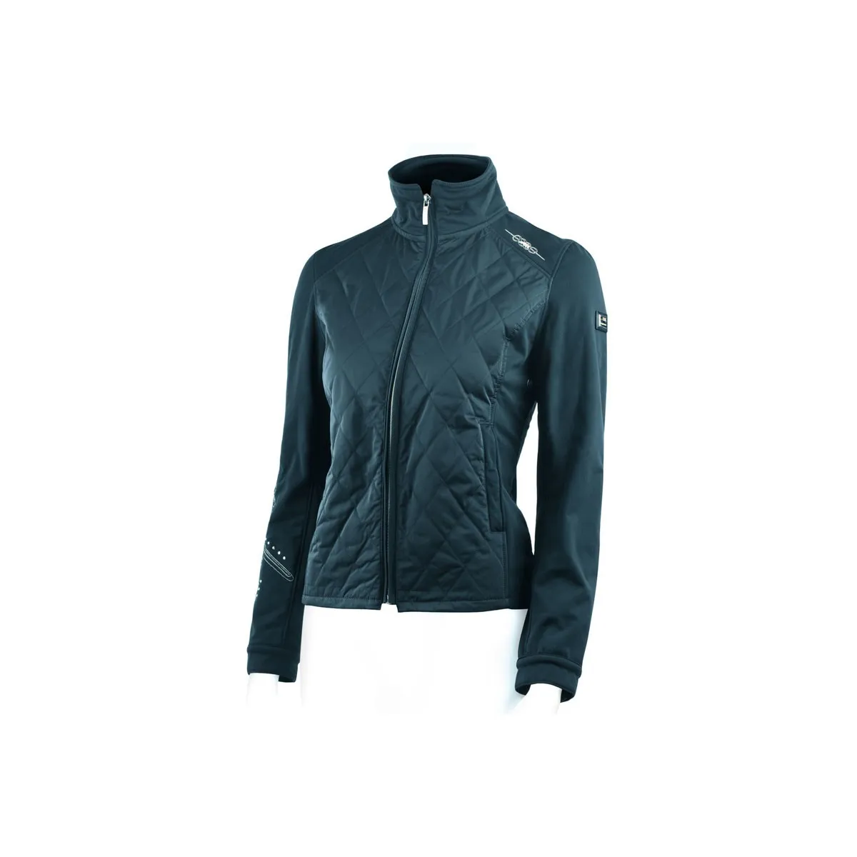 LADIES SOFTSHELL RIDING JACKET BY EQUILINE. MOD. CAROLA EQUILINE Blue