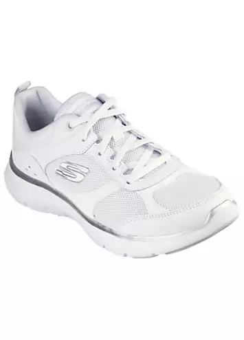 Ladies White Flex Appeal 5.0 Trainers by Skechers | Look Again