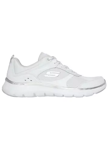 Ladies White Flex Appeal 5.0 Trainers by Skechers | Look Again