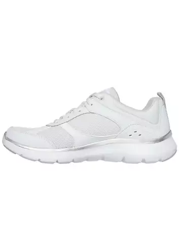 Ladies White Flex Appeal 5.0 Trainers by Skechers | Look Again