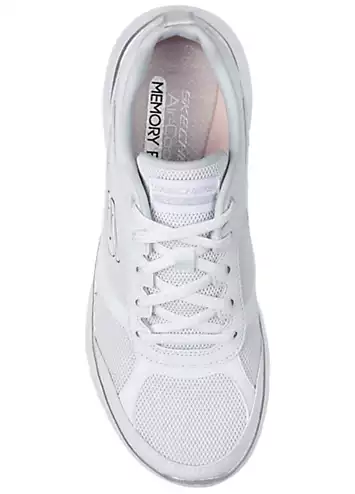 Ladies White Flex Appeal 5.0 Trainers by Skechers | Look Again