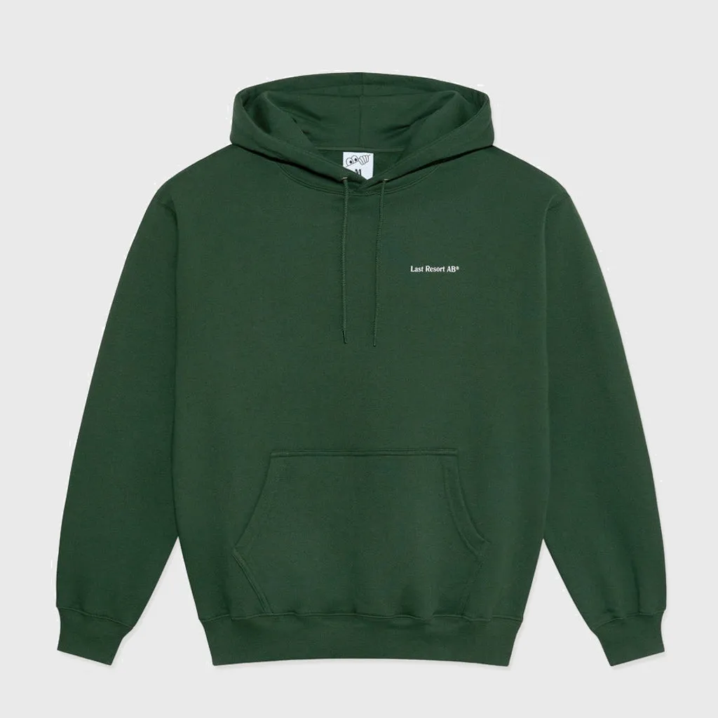 Last Resort AB - Atlas Monogram Pullover Hooded Sweatshirt - Forest Green