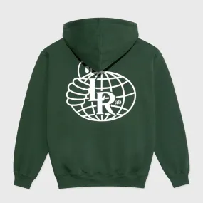 Last Resort AB - Atlas Monogram Pullover Hooded Sweatshirt - Forest Green