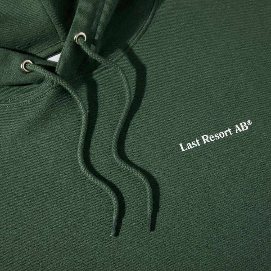 Last Resort AB - Atlas Monogram Pullover Hooded Sweatshirt - Forest Green