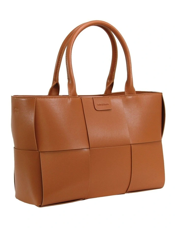 Long Way Home Woven Tote in Brown