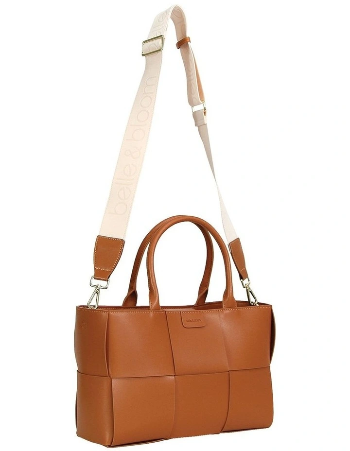 Long Way Home Woven Tote in Brown