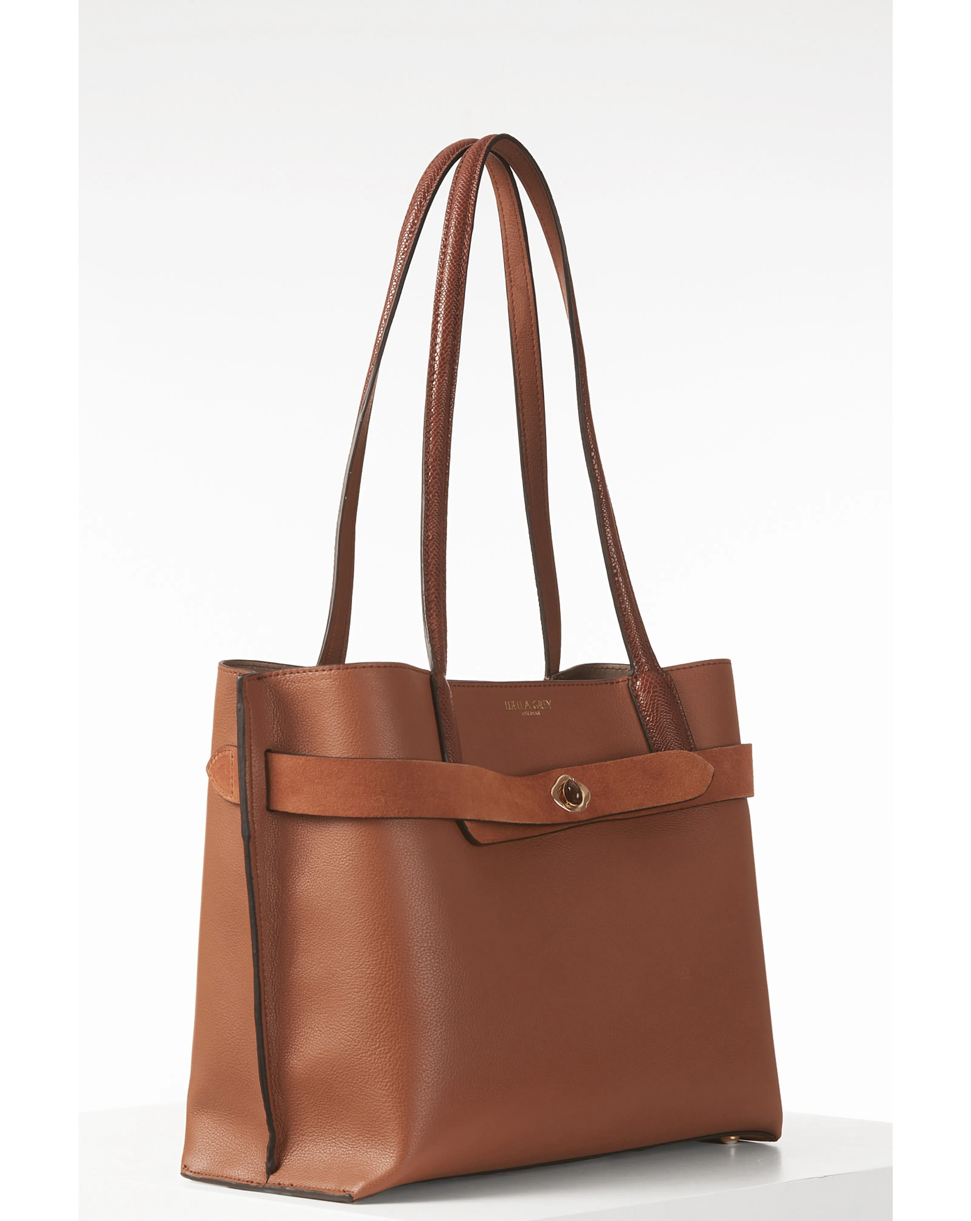 Luella Grey Oriana Conker Laptop Tote | Simply Be