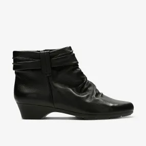 Matron Ella Ankle Boot Black Leather