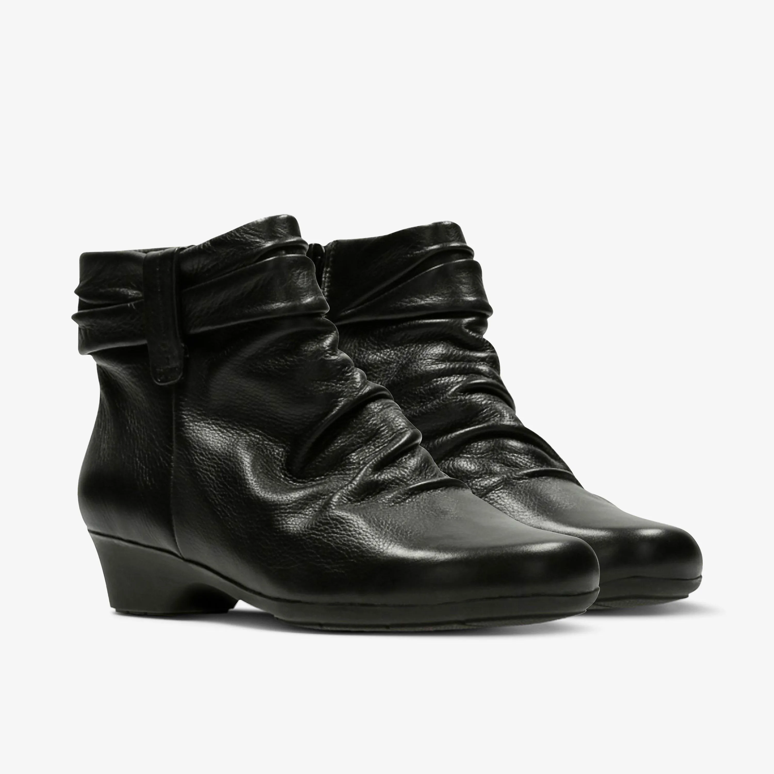 Matron Ella Ankle Boot Black Leather