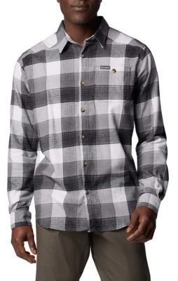 Men's Columbia Cornell Woods Flannel Long Sleeve Button Up Shirt