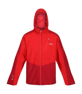 Mens highton stretch ii waterproof jacket chinese red/dark red Regatta