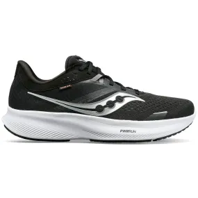 Men's Saucony Ride 16, Black/White, 11.5 2E Wide