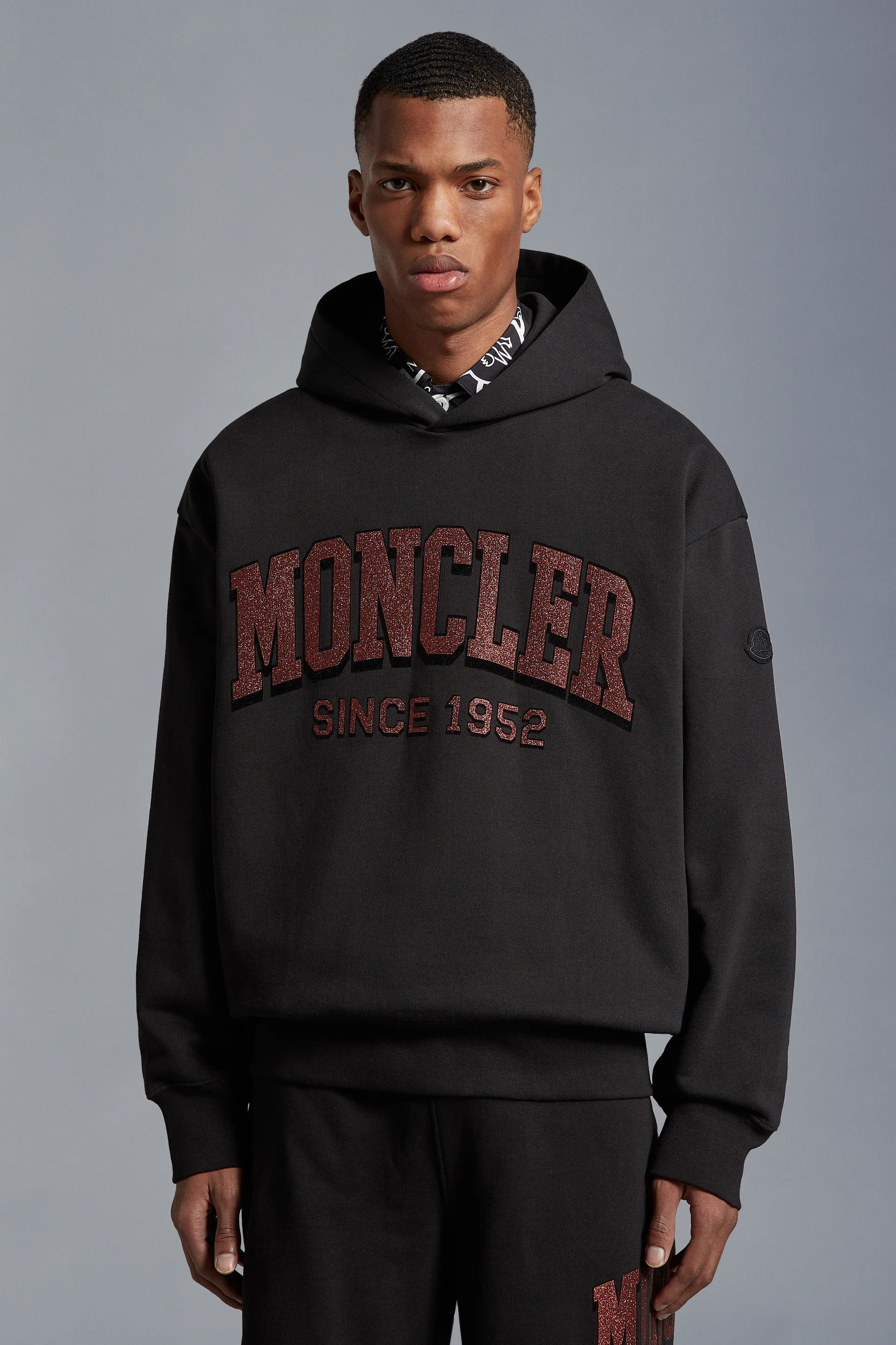 MONCLER  |Glitter Logo Hoodie