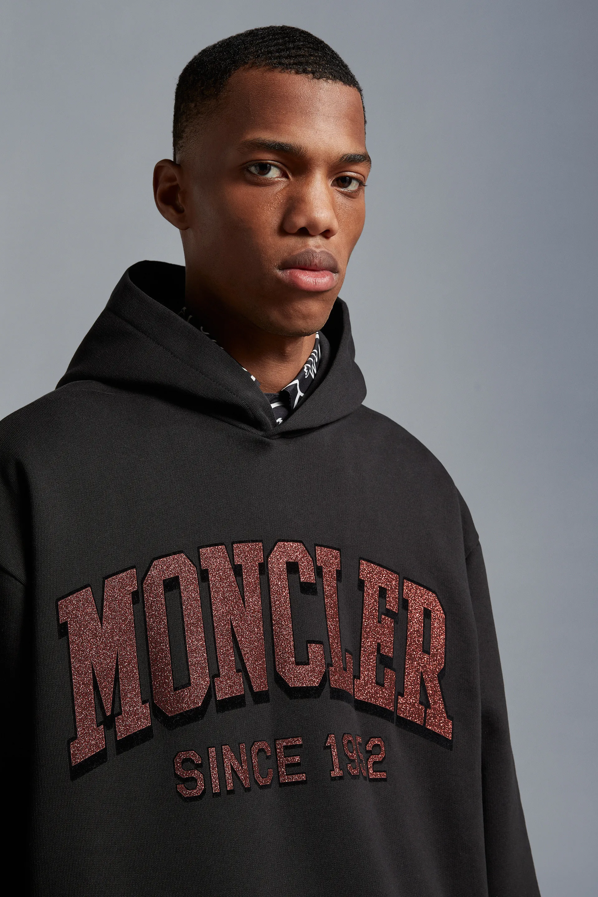 MONCLER  |Glitter Logo Hoodie