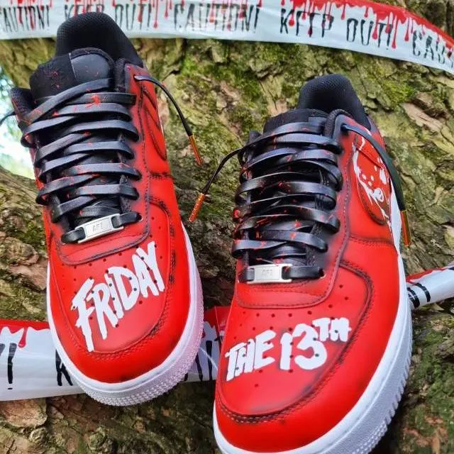 Nike air force 1 custom Friday 13th halloween