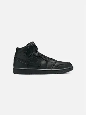 NIKE Air Jordan 1 Mid Triple Black