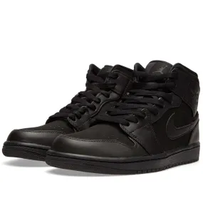 Nike Air Jordan 1 Mid 'Triple Black'Black