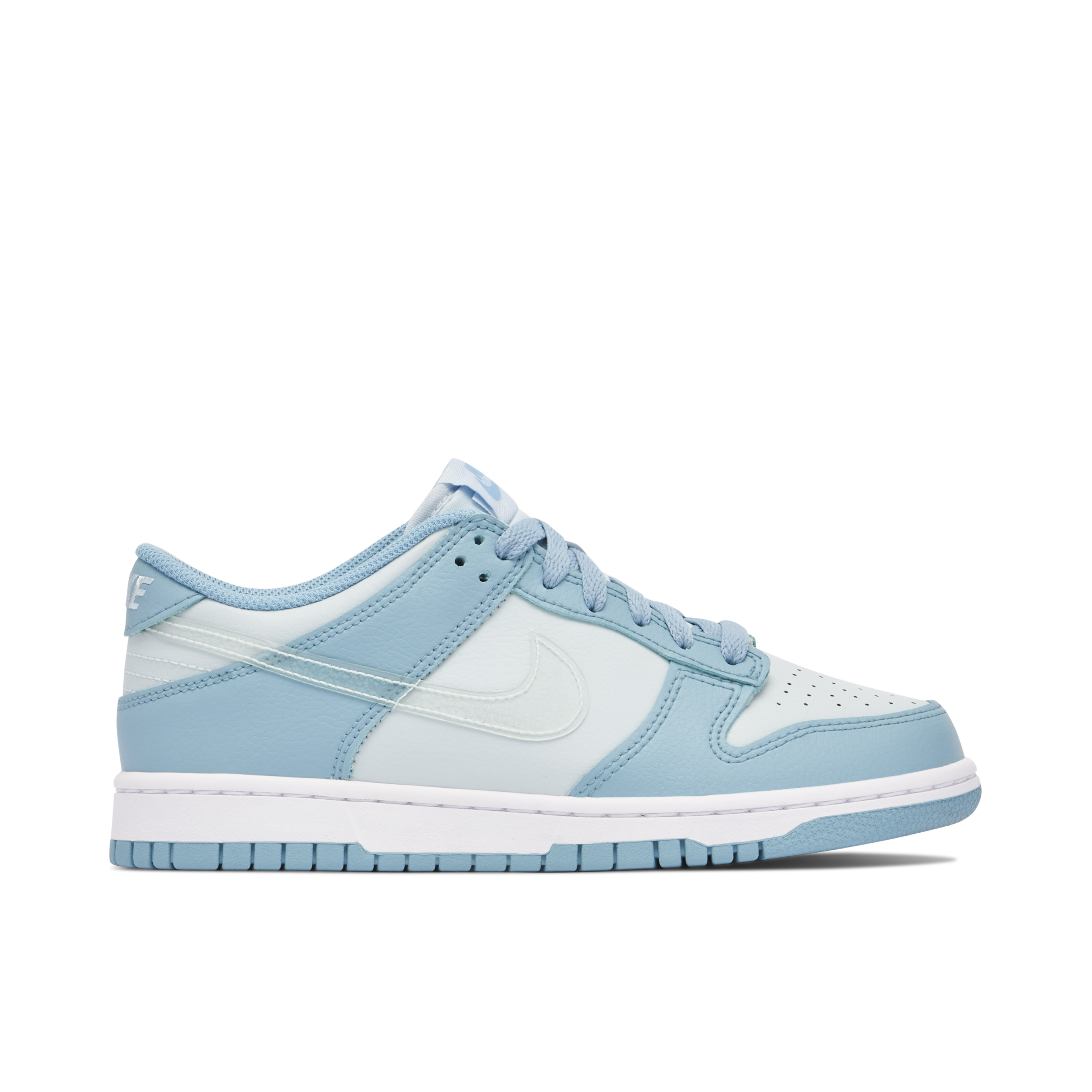 Nike Dunk Low Clear Swoosh Blue GS | DH9765-401 | Laced