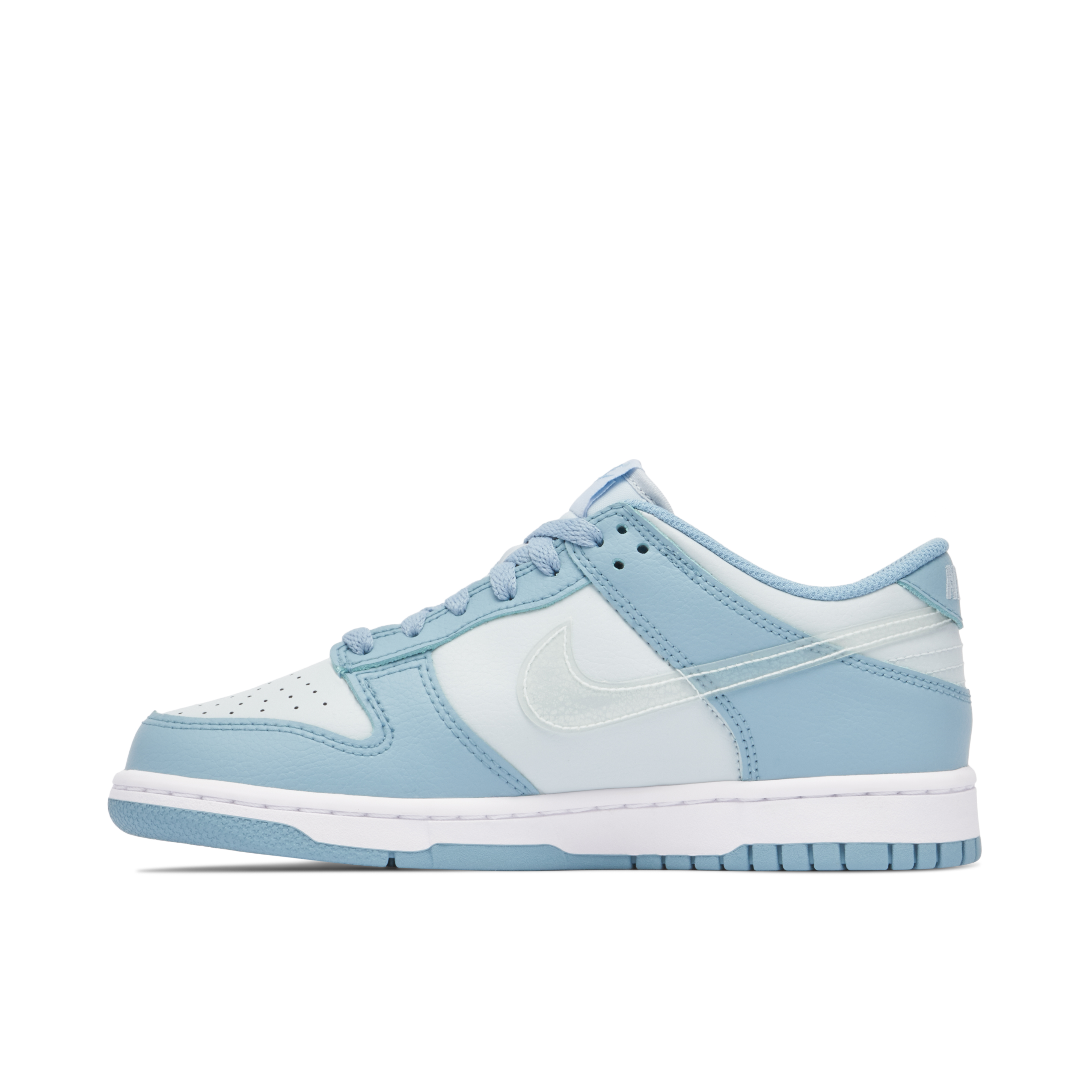 Nike Dunk Low Clear Swoosh Blue GS | DH9765-401 | Laced