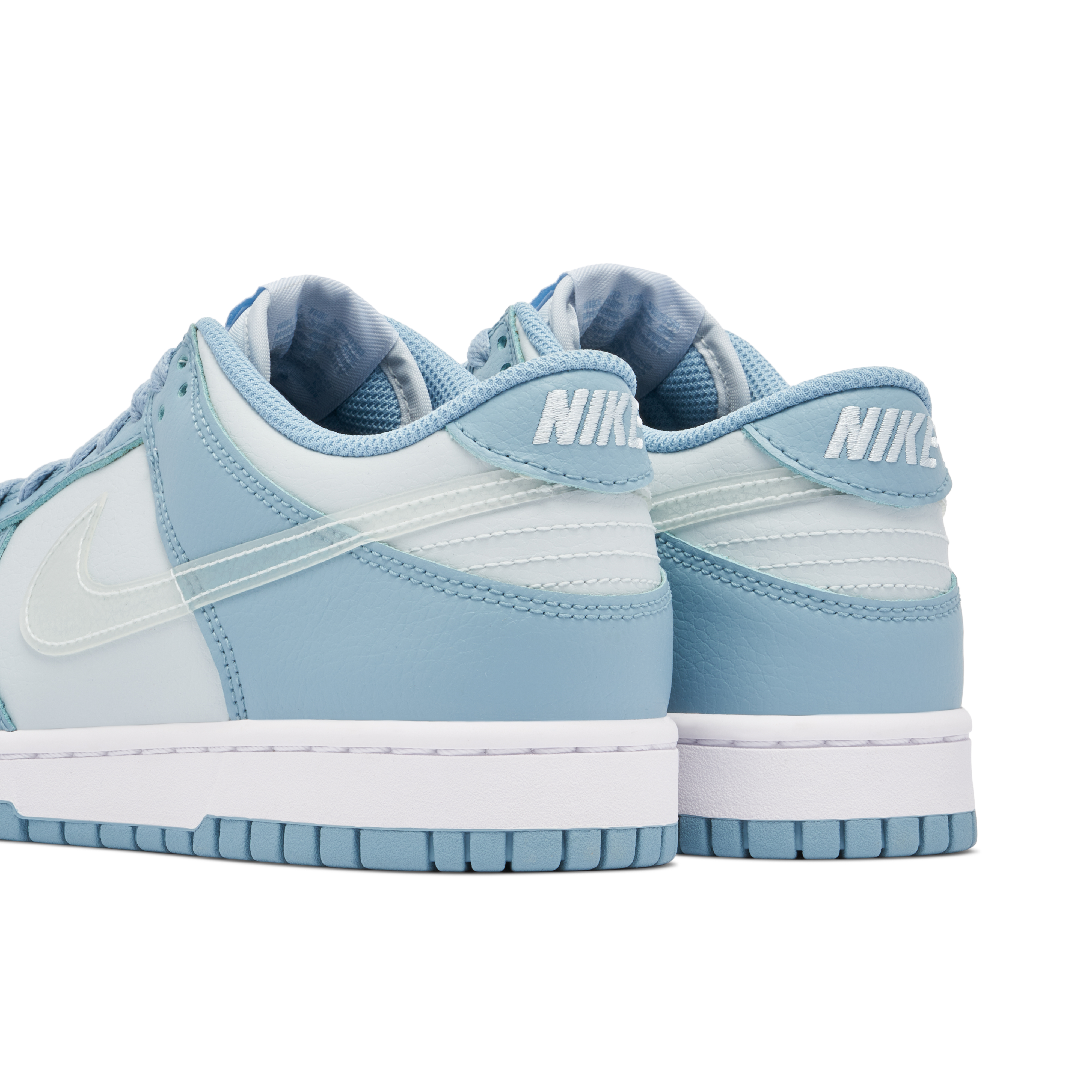 Nike Dunk Low Clear Swoosh Blue GS | DH9765-401 | Laced