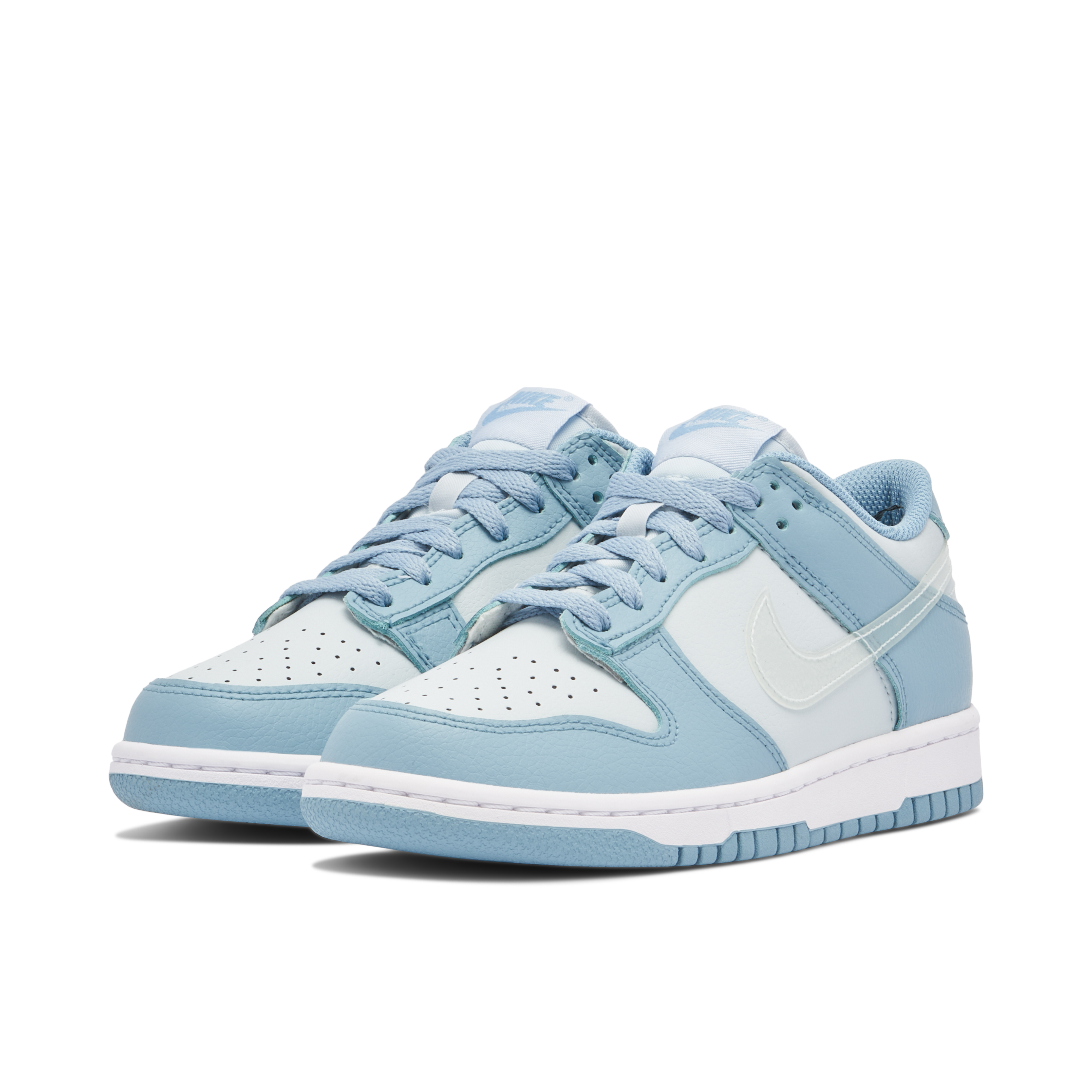 Nike Dunk Low Clear Swoosh Blue GS | DH9765-401 | Laced