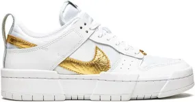 Nike Dunk Low Disrupt White Metallic Gold sneakers