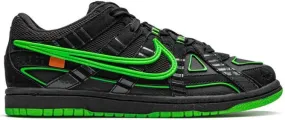 Nike Kids x Off-White Air Rubber Dunk Green Strike sneakers Black