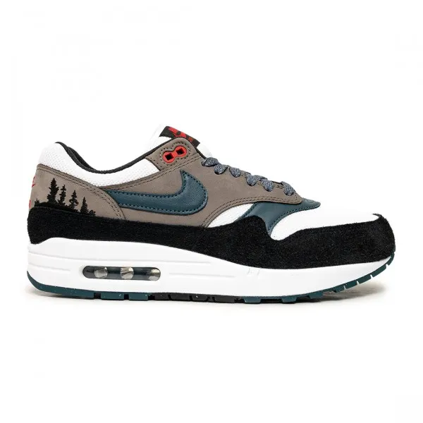 Nike Men Air Max 1 Prm (white / slate blue-black-soft grey)