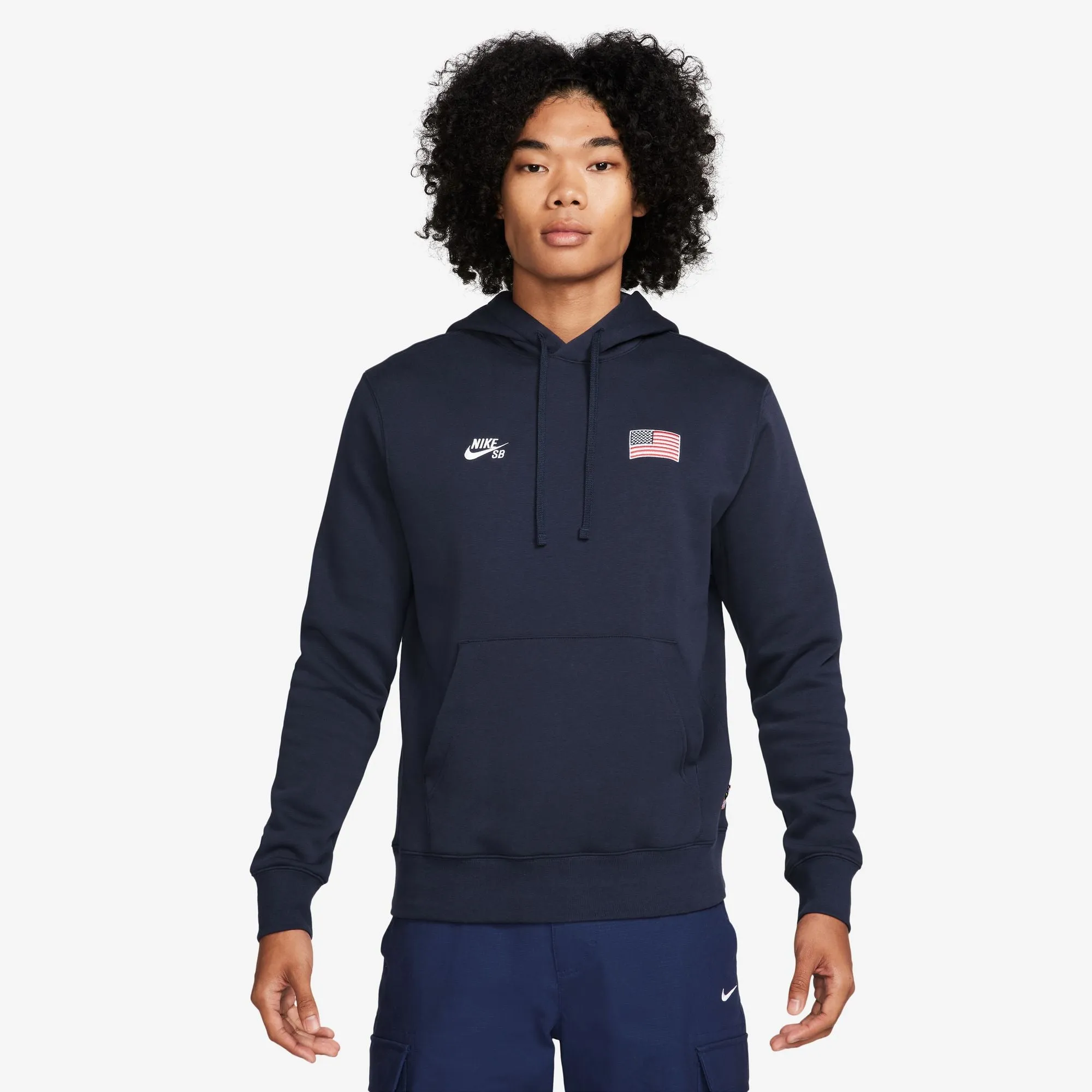 Nike SB - Team USA Olympic Pullover Hooded Sweatshirt - Obsidian / White