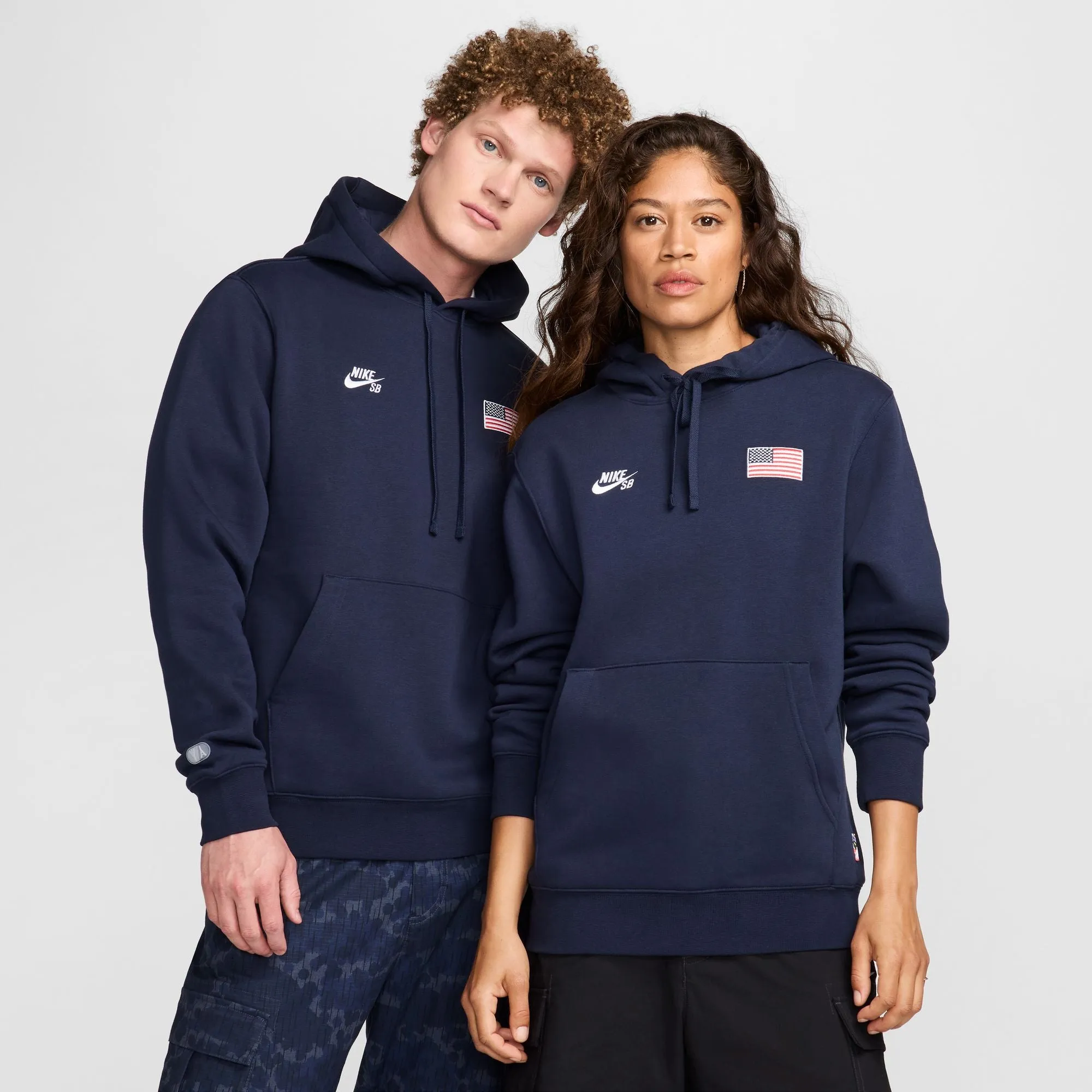 Nike SB - Team USA Olympic Pullover Hooded Sweatshirt - Obsidian / White