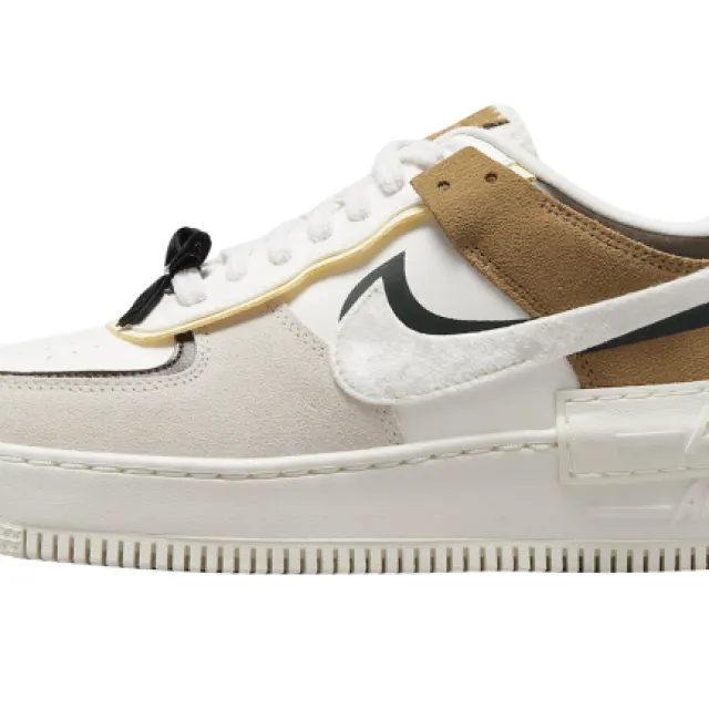 NIKE WMNS AIR FORCE 1 SHADOW WHITE TAN