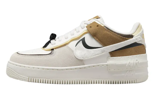 NIKE WMNS AIR FORCE 1 SHADOW WHITE TAN