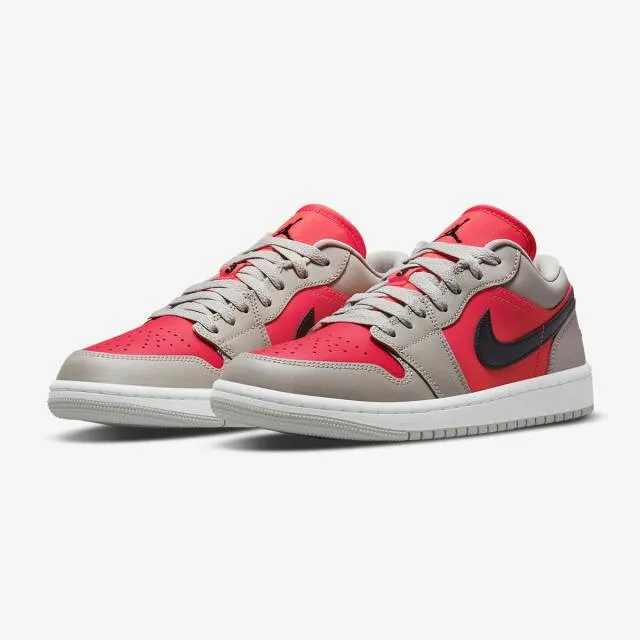 Nike Women's Air Jordan 1 Low (Light Iron Ore Siren Red/...