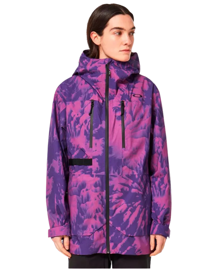 Oakley Juno Shell Snow Jacket - Purple Mountain Td Print