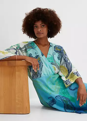 Paisley Print Wrap Dress by bonprix | Look Again