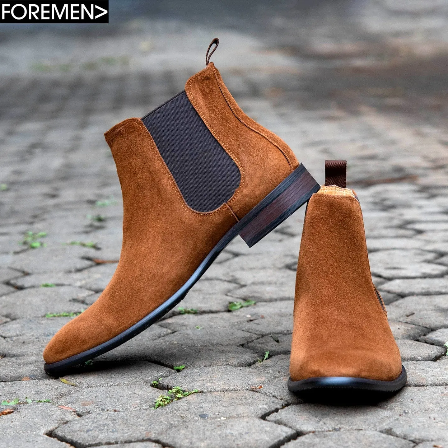 PARIS | Tan Suede Chelsea Boot