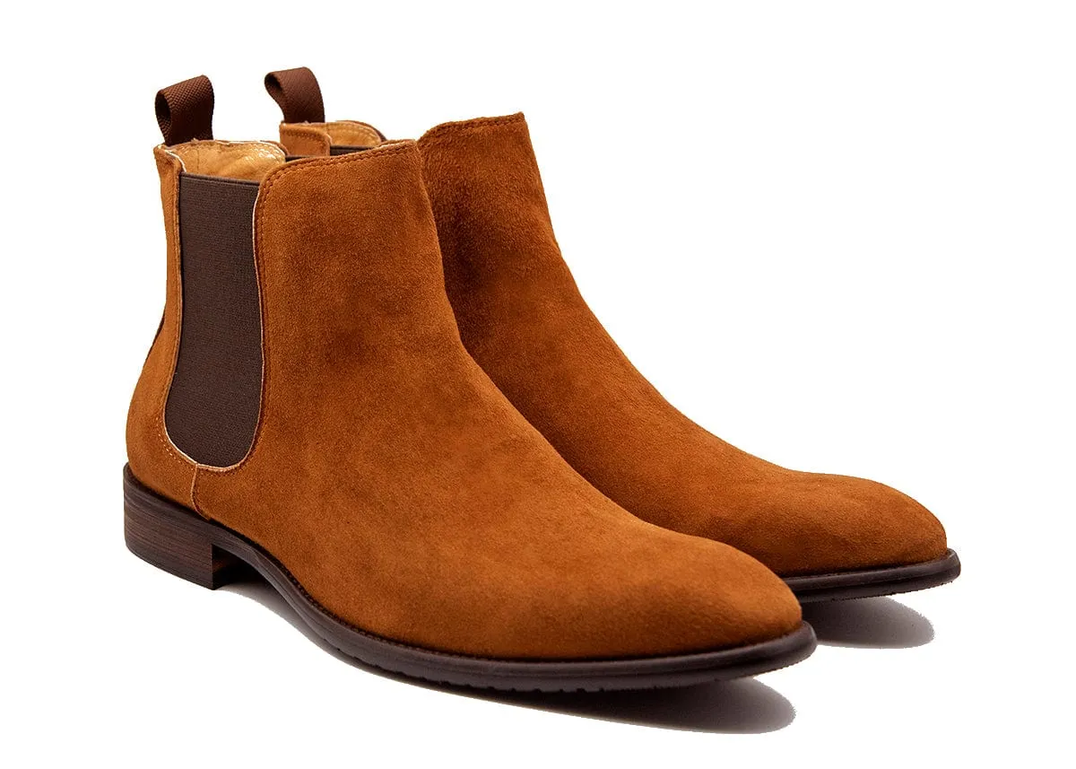 PARIS | Tan Suede Chelsea Boot