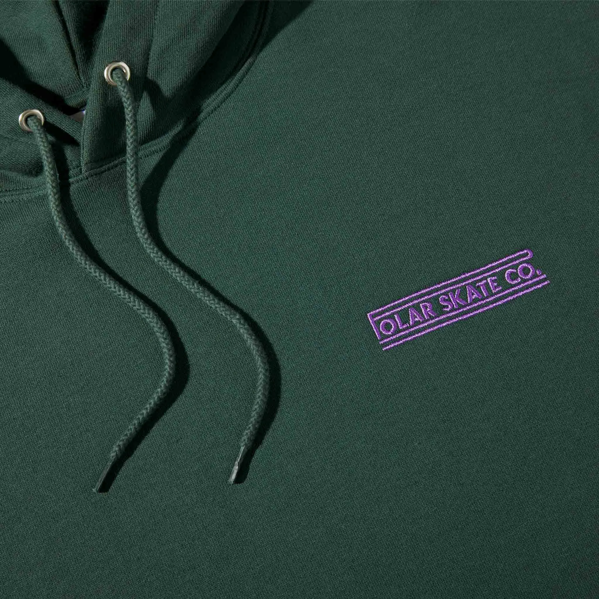 Polar Skate Co. - Dave Stretch Logo Pullover Hooded Sweatshirt - Dark Teal