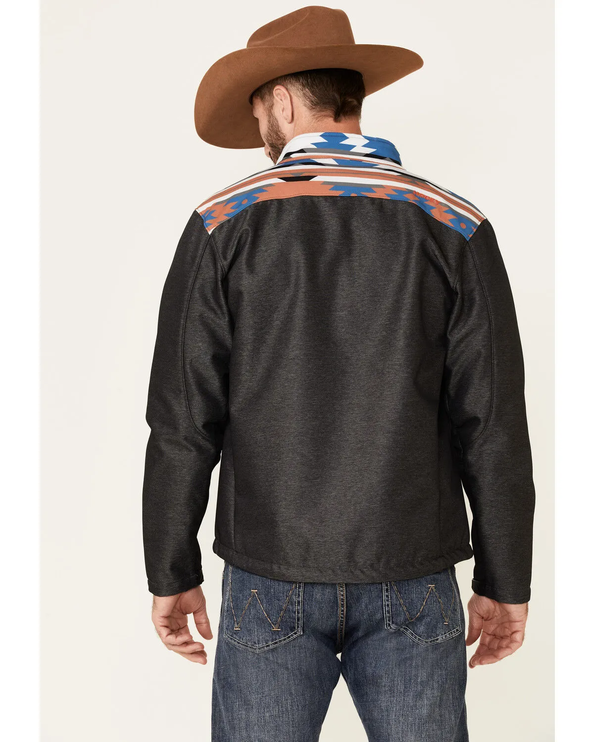 Product Name:  Hooey Men's Southwestern Print Zip-Front Softshell Jacket