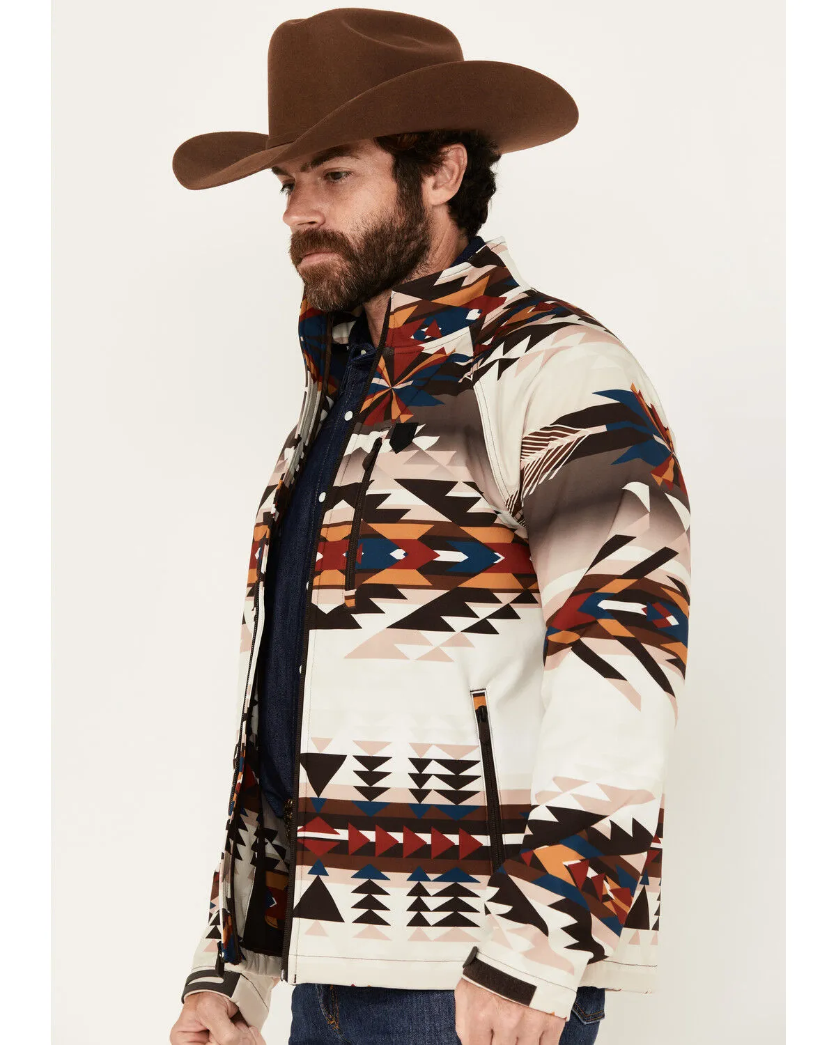 Product Name:  RANK 45® Men's Southwestern Print Softshell Jacket