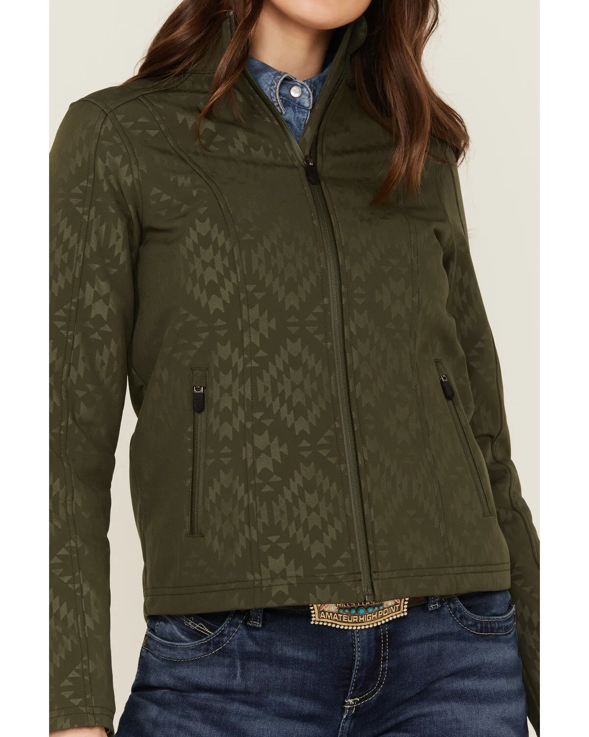 Product Name:  RANK 45® Women's Southwestern Print Softshell Riding Jacket