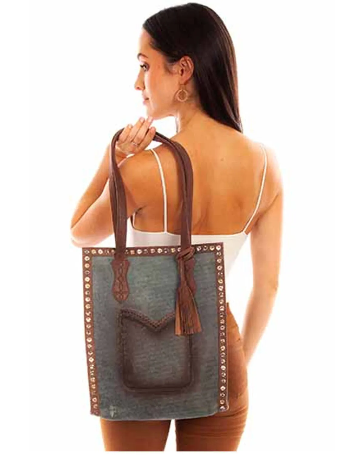 Product Name:  Scully Women's Turquoise Oversized Tote