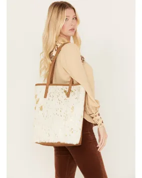 Product Name:  Shyanne Women's Gold Foil Hair-On Tote