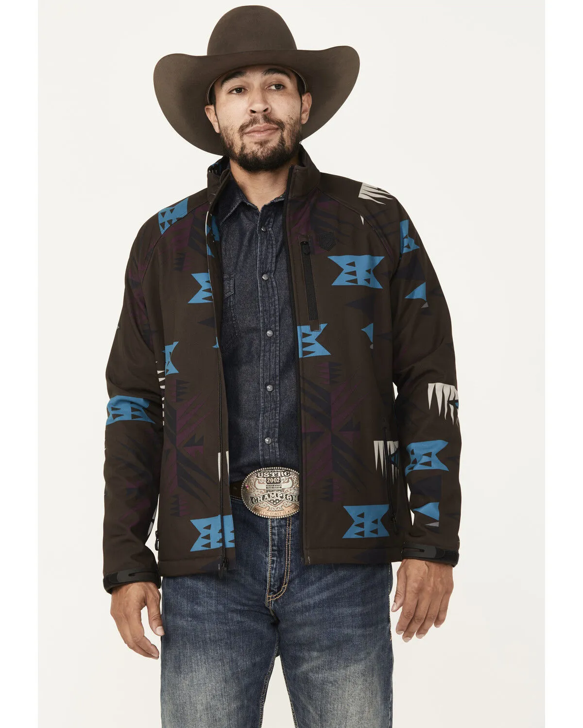 RANK 45® Men's Southwestern Print Softshell Jacket - Tall