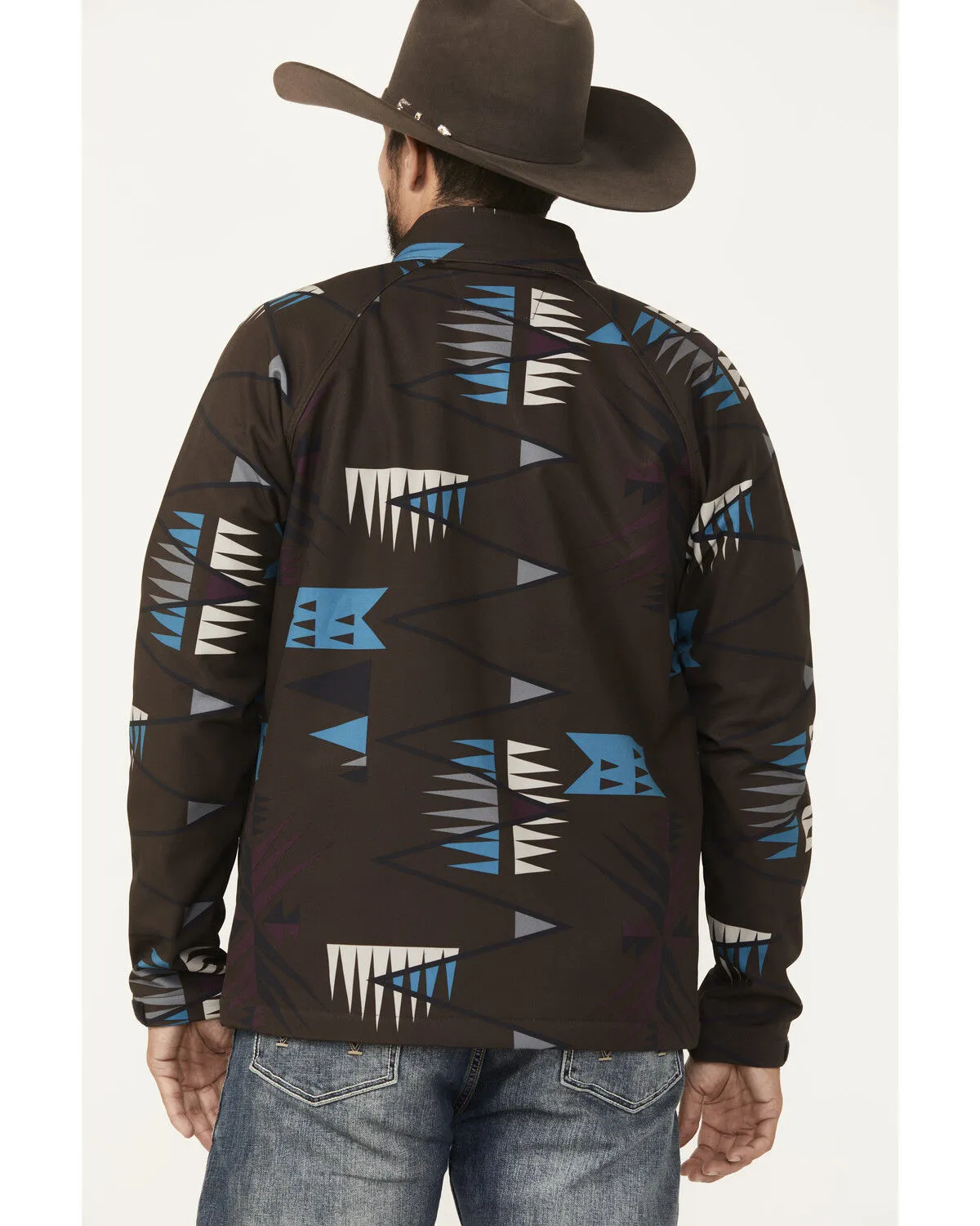 RANK 45® Men's Southwestern Print Softshell Jacket - Tall