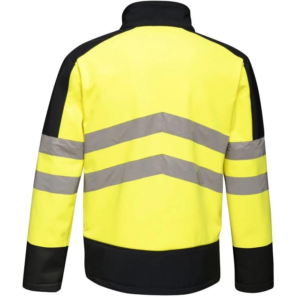 Regatta Mens Hi Vis Pro Softshell Workwear Jacket